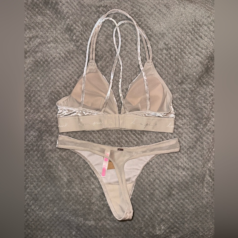 Velvet Bralette and Thong from Victoria’s Secret PINK - Picture 2 of 3